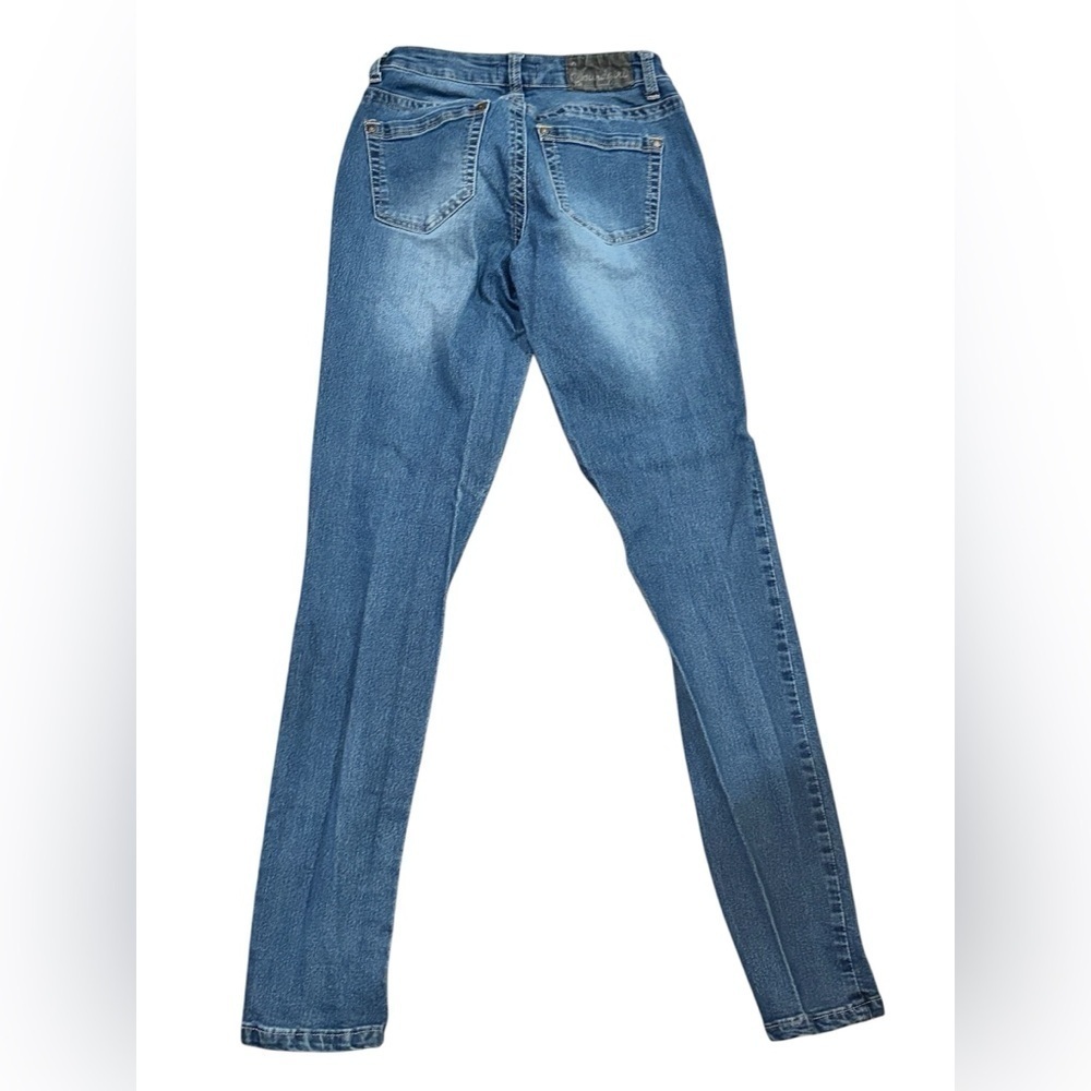 Soundgirl Junior’s Skinny Blue Jeans Size 7 - Picture 2 of 4